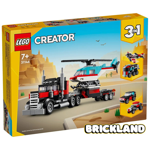 לגו קריאטור משאית גרר עם מסוק 31146- Lego