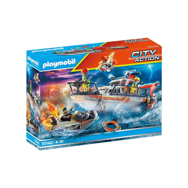 פליימוביל רכב כיבוי אש עם סירה 70140 | Playmobil