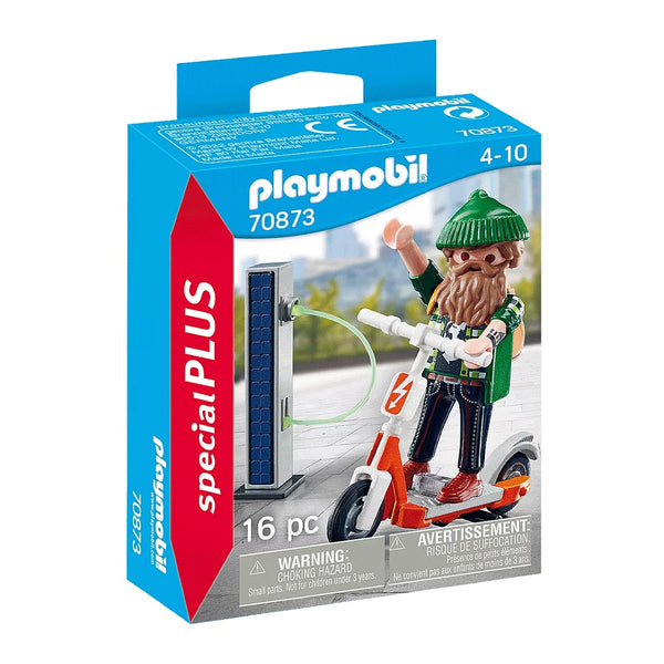 פליימוביל היפסטר עם קורקינט חשמלי 70873 - Playmobil